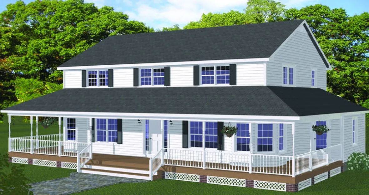 Full Rendering for House Plan #740313