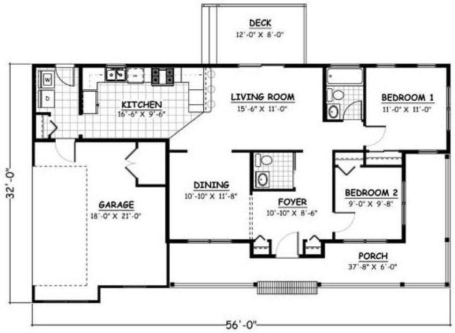 Main Floor Plan for House Plan #740301