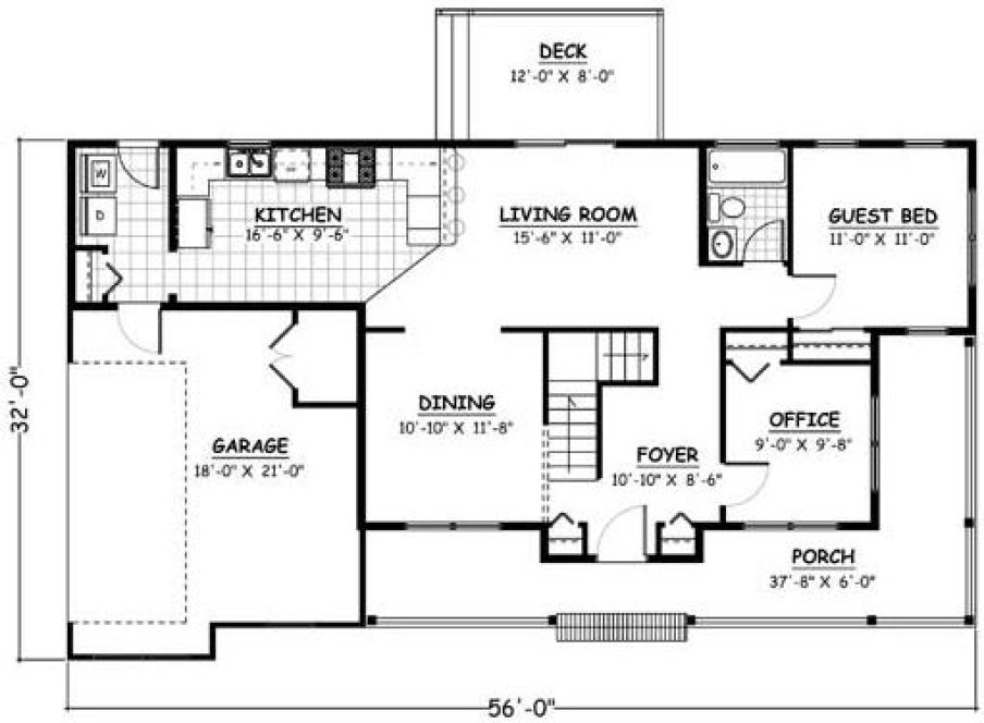 Main Floor Plan for House Plan #741481