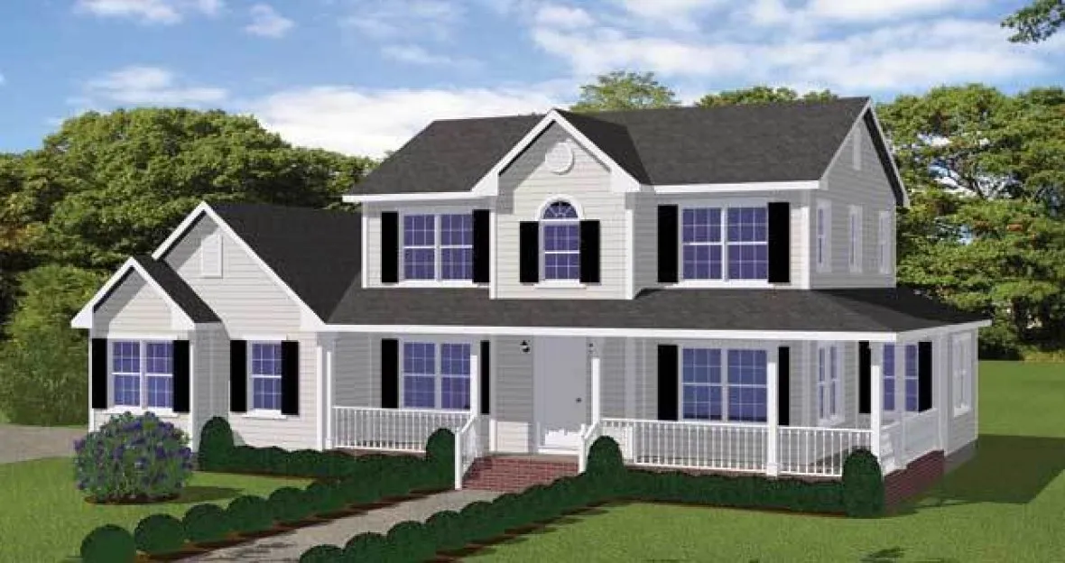 Full Rendering for House Plan #741481