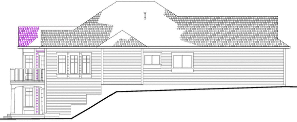 Right Elevation for House Plan #576551
