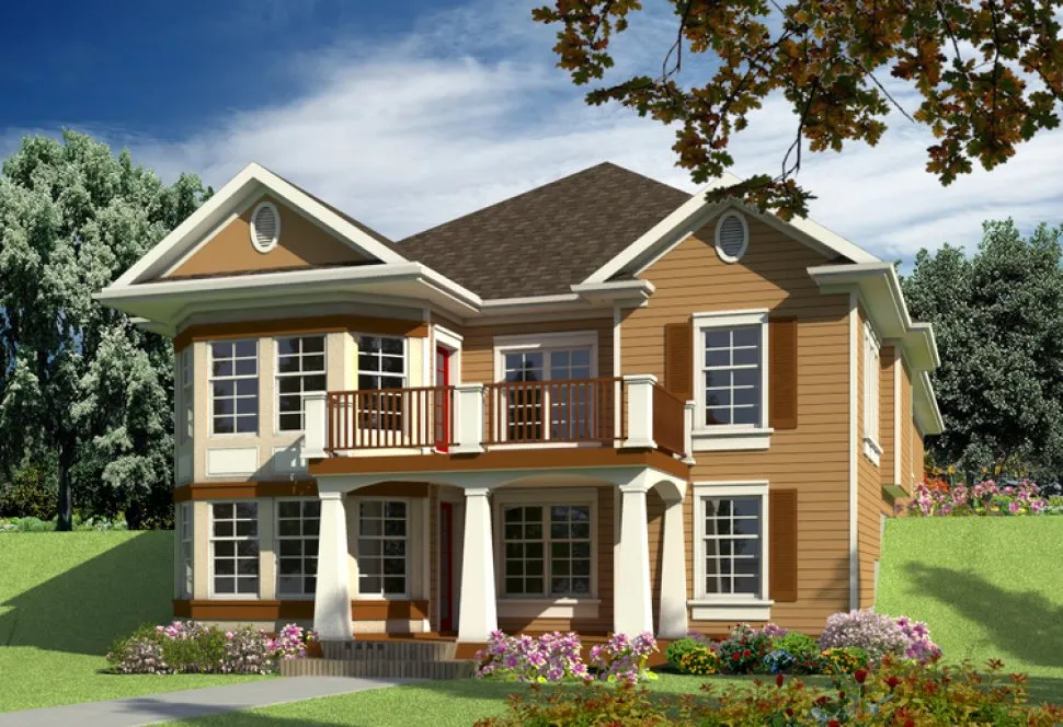 Full Rendering for House Plan #576551