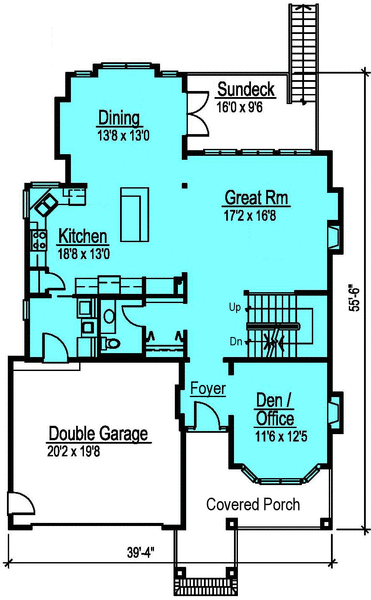 Main Floor Plan for House Plan #574252
