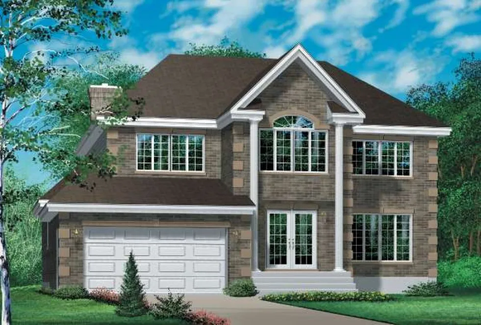 Full Rendering for House Plan #176120