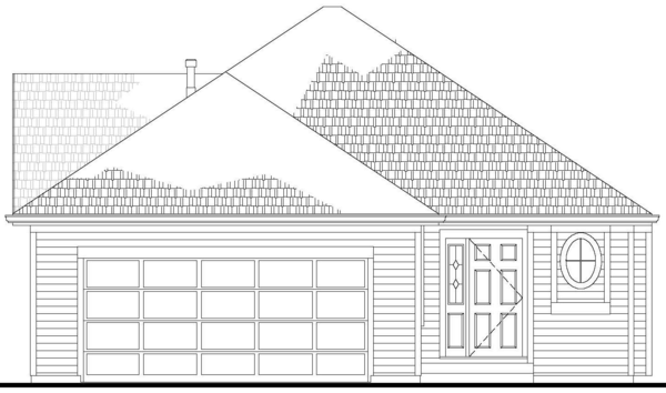 Rear Elevation for House Plan #575921