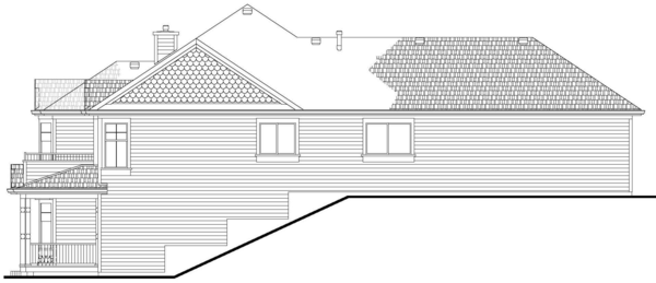 Right Elevation for House Plan #575921