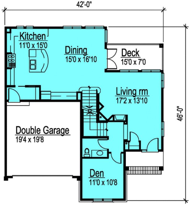 Main Floor Plan for House Plan #576942