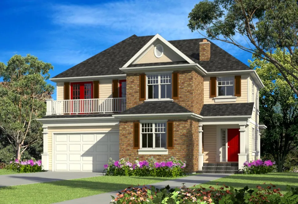 Full Rendering for House Plan #576942