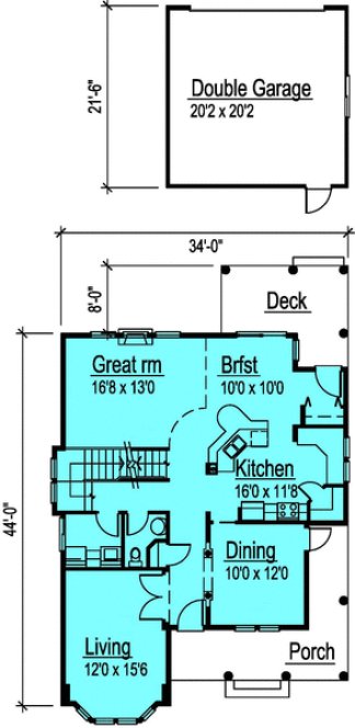 Main Floor Plan for House Plan #571312