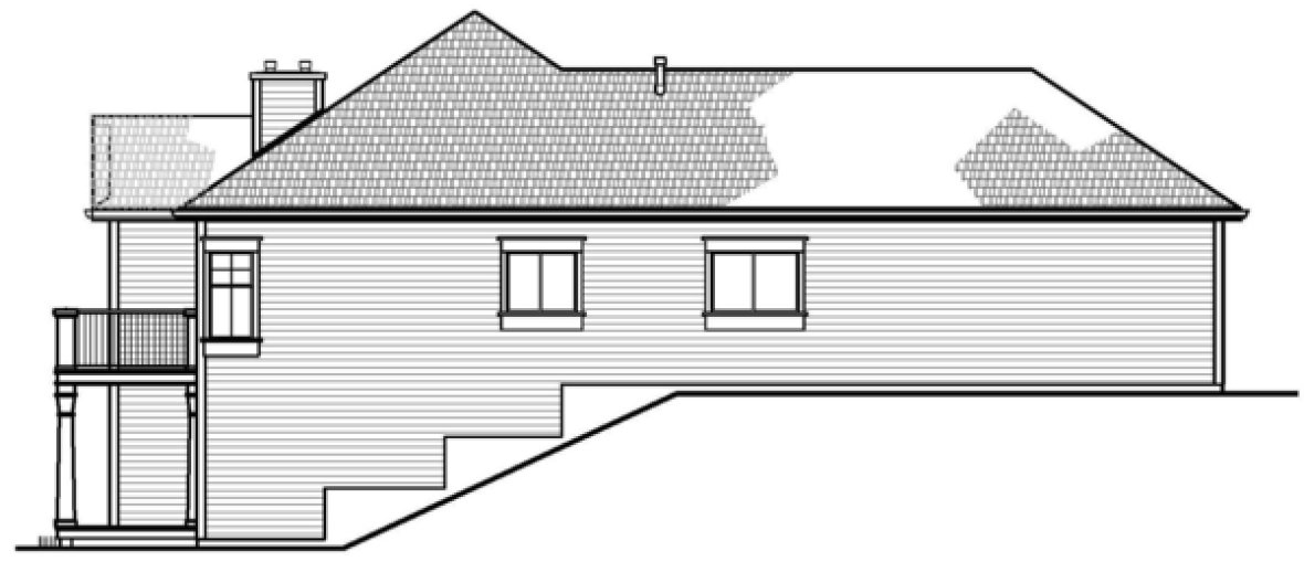 Right Elevation for House Plan #574102