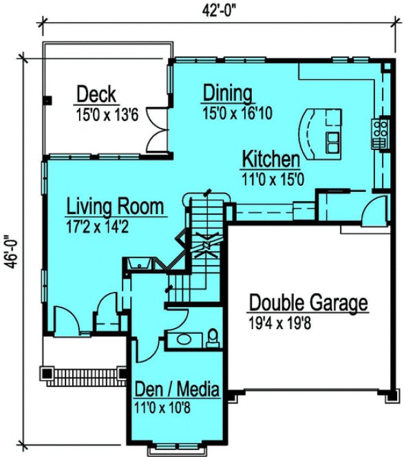 Main Floor Plan for House Plan #573612