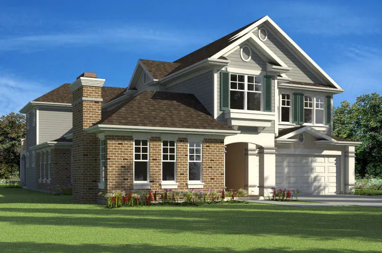 Full Rendering for House Plan #572204