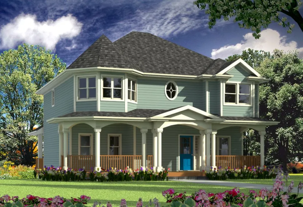 Full Rendering for House Plan #576272