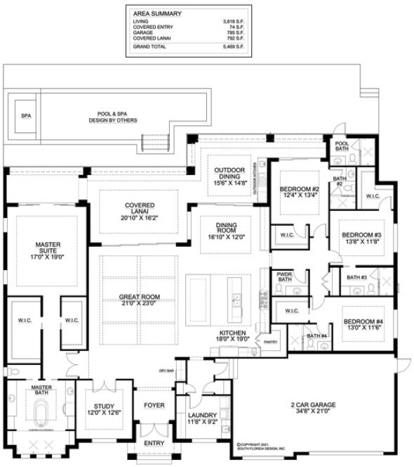 Main Floor Plan for House Plan #778183