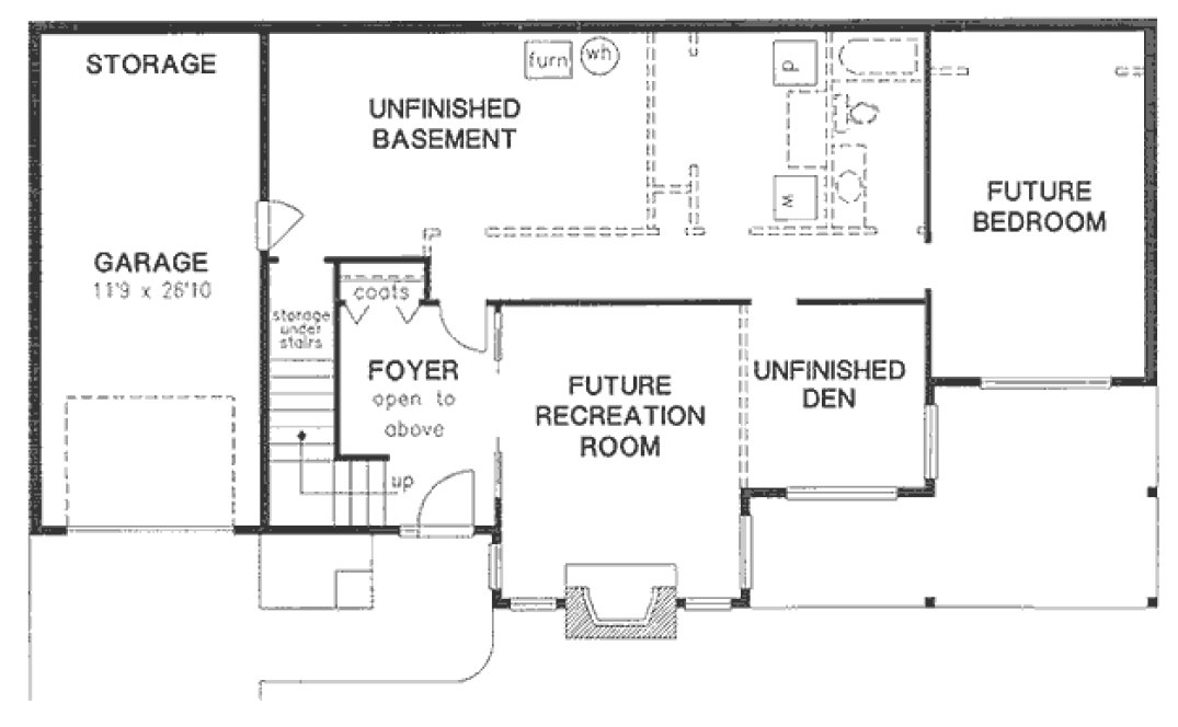 Basement Plan for House Plan #133109