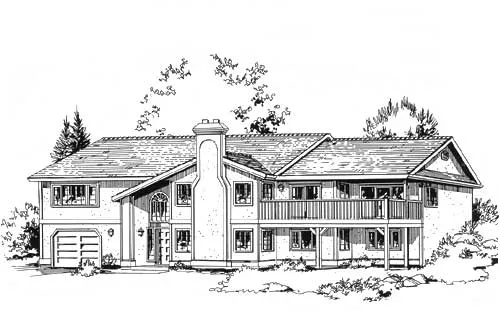 Full Rendering for House Plan #133109