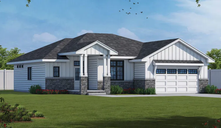 Full Rendering for House Plan #156891