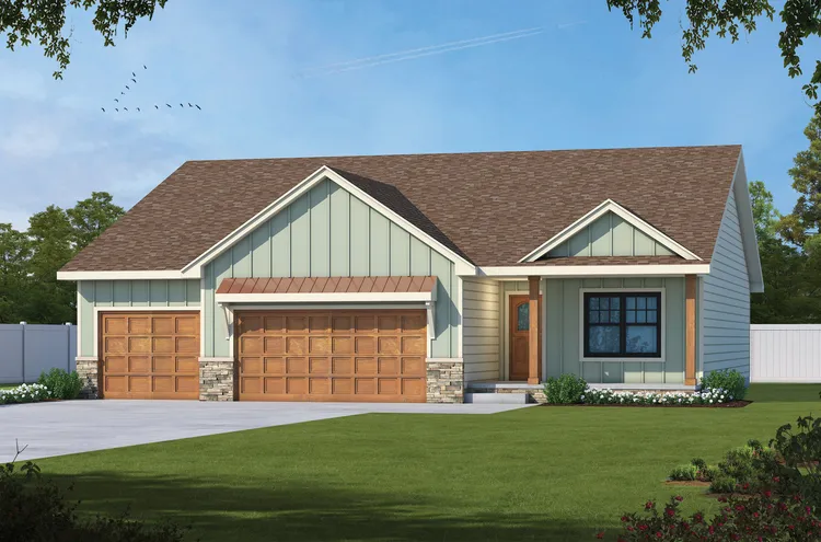 Full Rendering for House Plan #157771