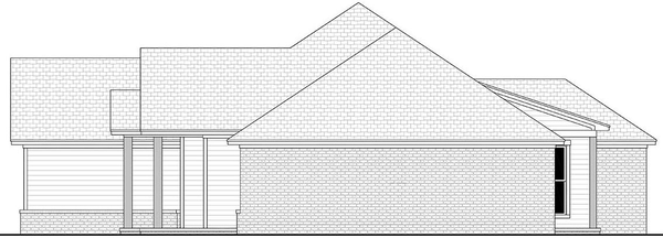 Right Elevation for House Plan #302891