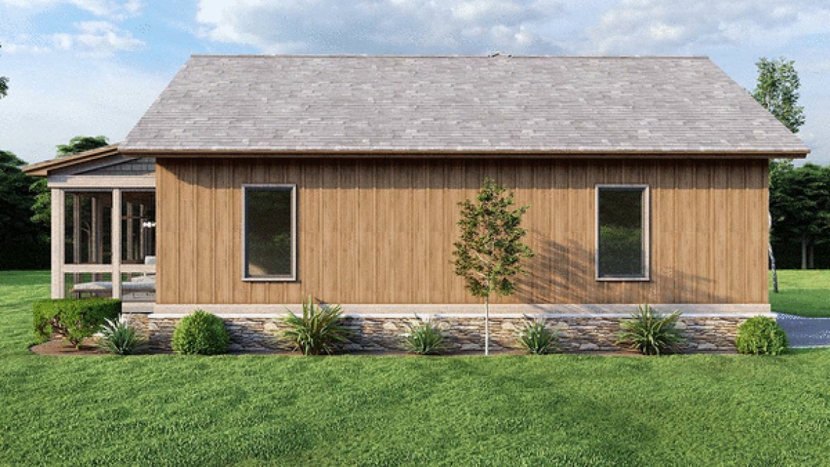 Right Elevation for House Plan #311701