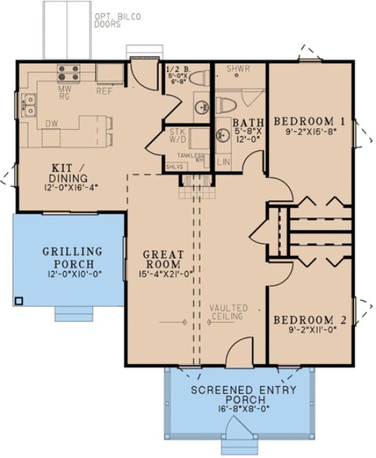 Main Floor Plan for House Plan #311701