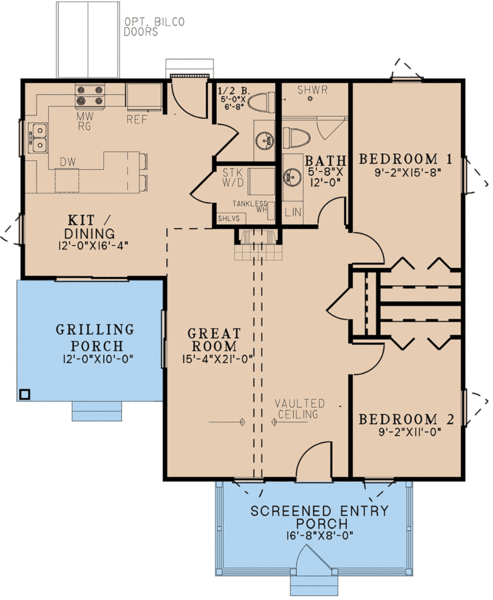 Main Floor Plan for House Plan #311701