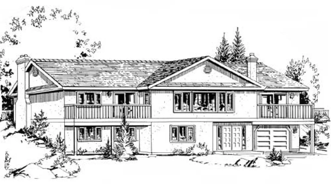 Full Rendering for House Plan #139109