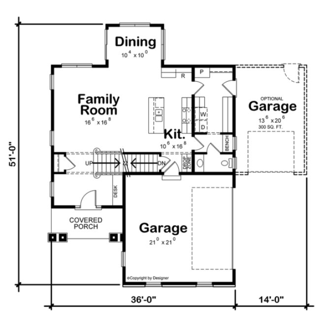Main Floor Plan for House Plan #157522