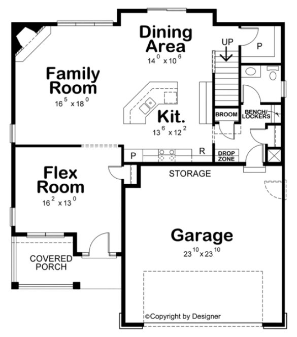 Main Floor Plan for House Plan #150162