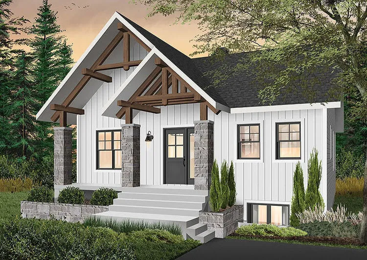 Full Rendering for House Plan #140291