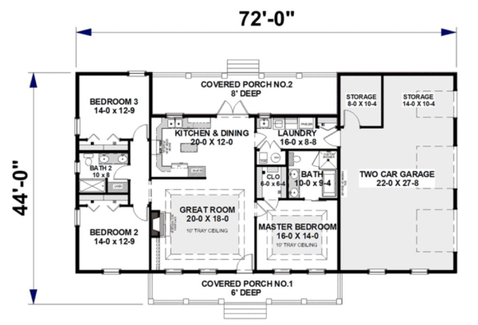 Main Floor Plan for House Plan #435161