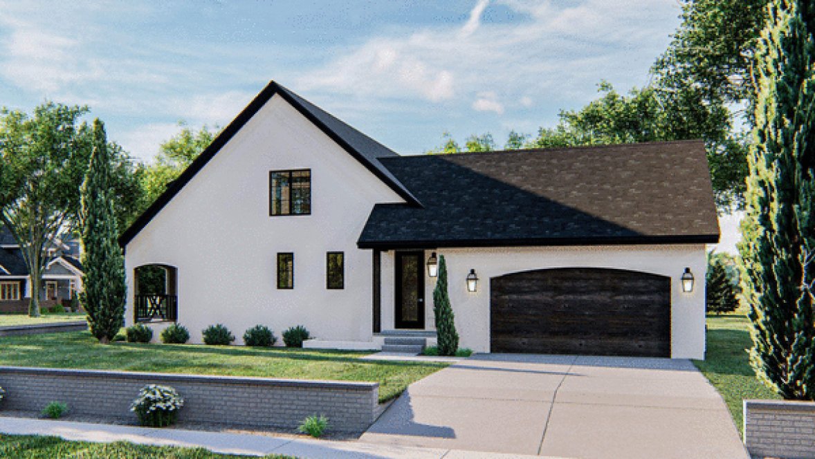 Right Elevation for House Plan #709632