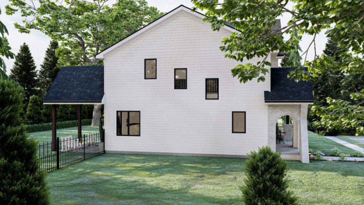 Left Elevation for House Plan #704161