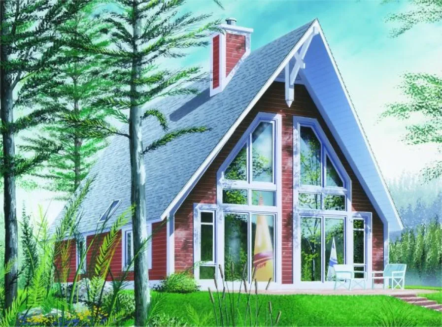 Full Rendering for House Plan #145292