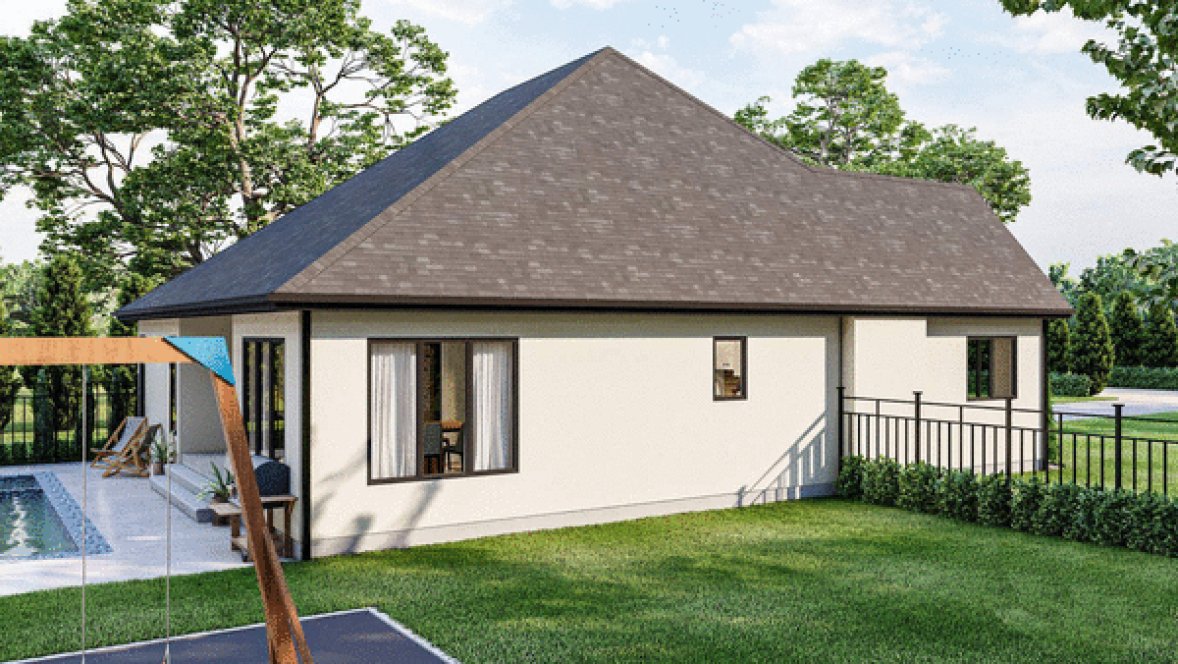 Left Elevation for House Plan #706631