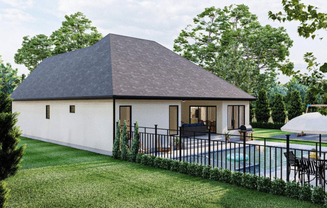 Right Elevation for House Plan #706631