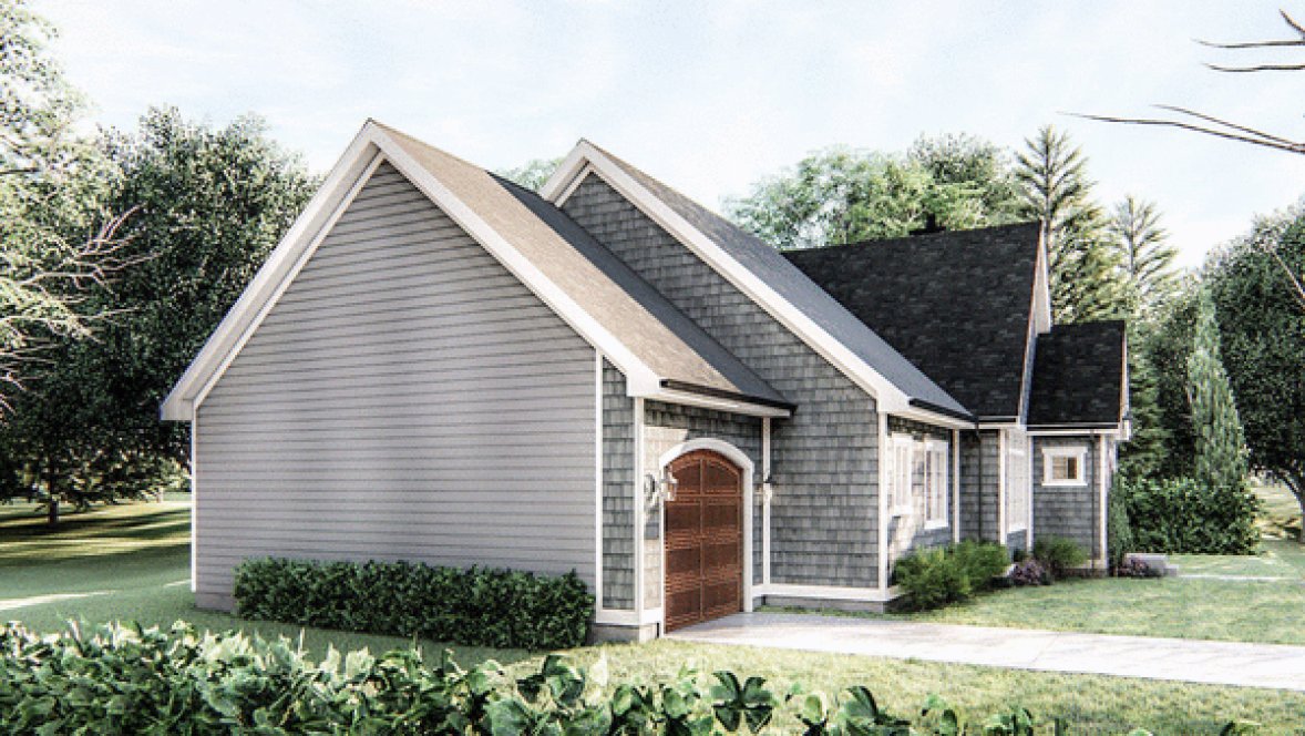 Left Elevation for House Plan #706781