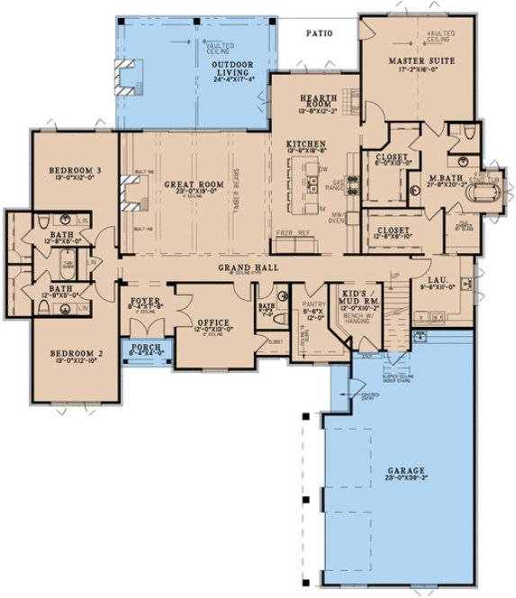 Main Floor Plan for House Plan #318992