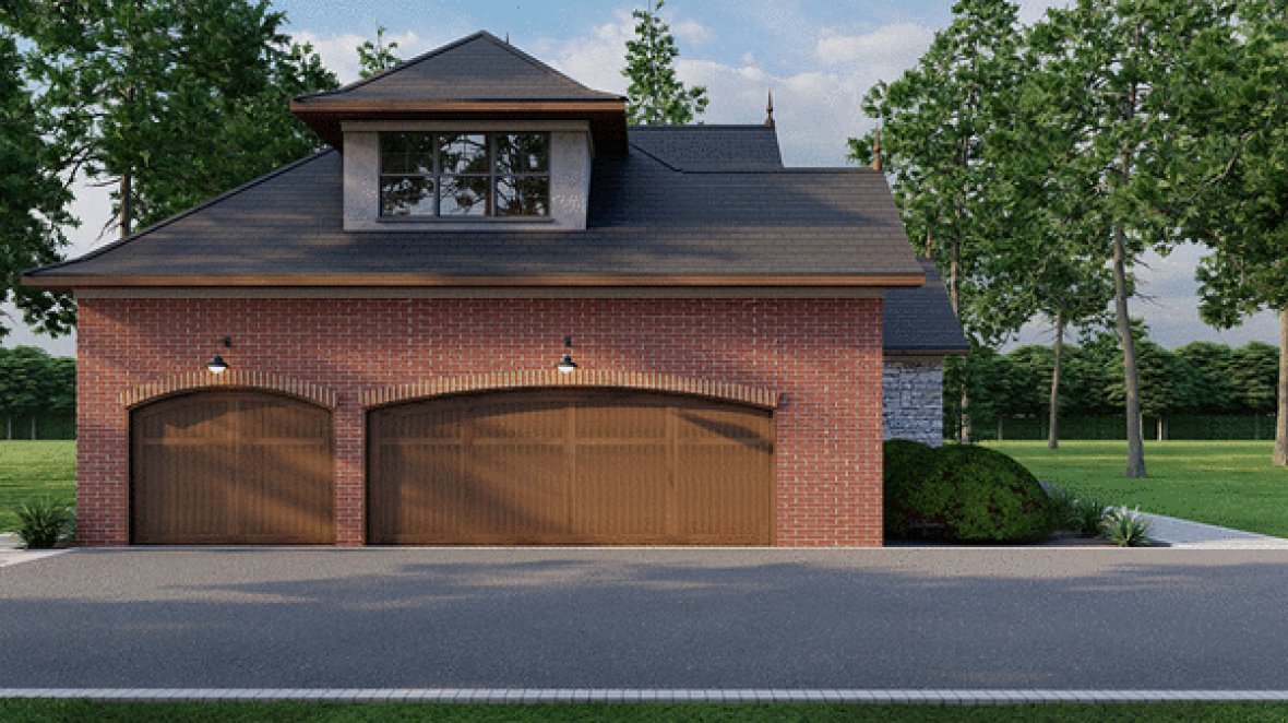 Left Elevation for House Plan #315472