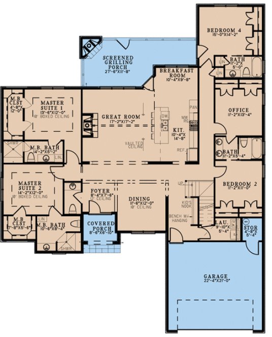 Main Floor Plan for House Plan #315652