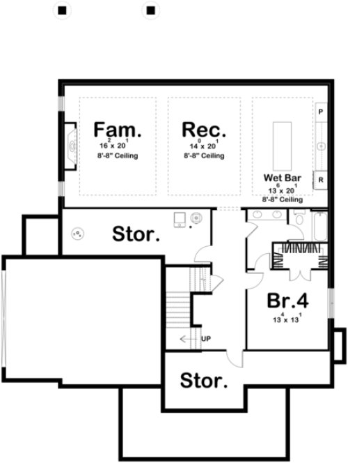 Basement Plan for House Plan #706482