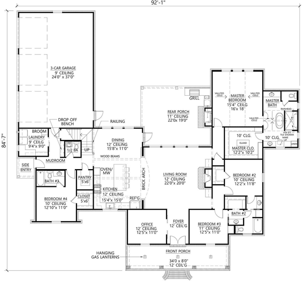 Main Floor Plan for House Plan #903703