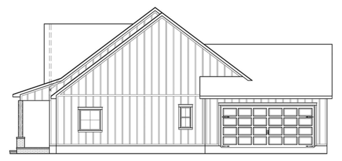 Right Elevation for House Plan #900881