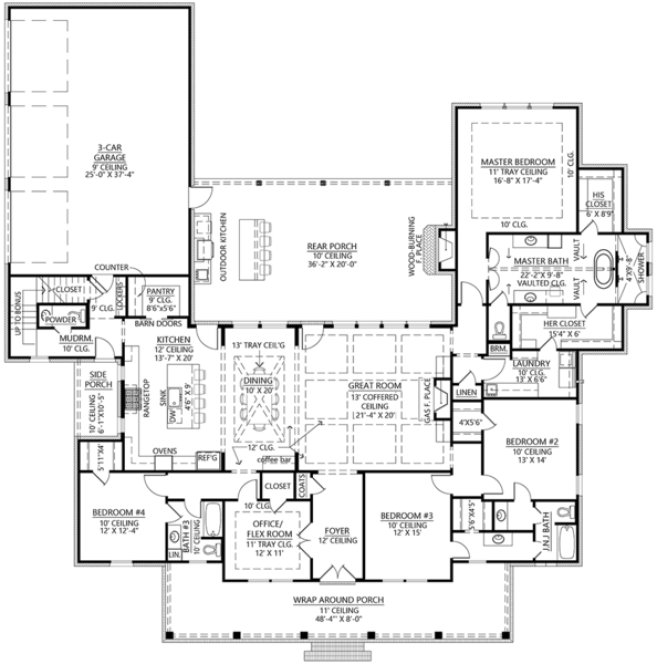 Main Floor Plan for House Plan #909443