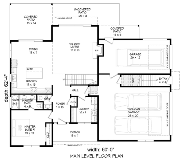 Main Floor Plan for House Plan #695892