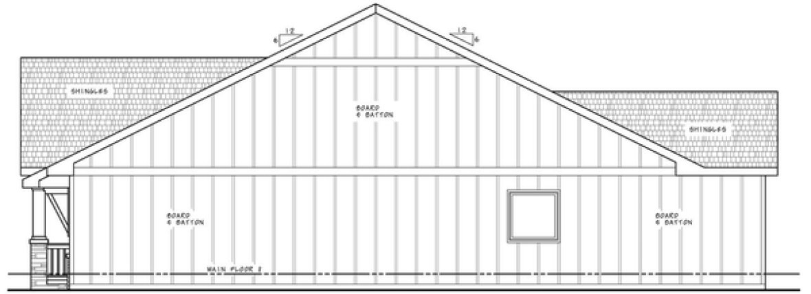 Right Elevation for House Plan #152541