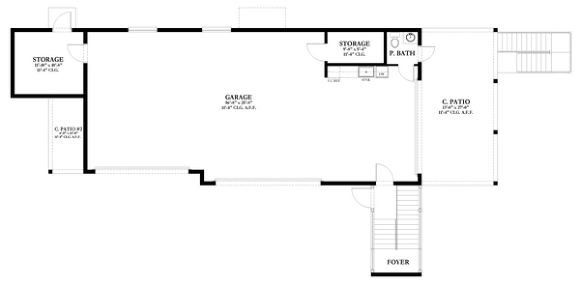 Main Floor Plan for House Plan #821181