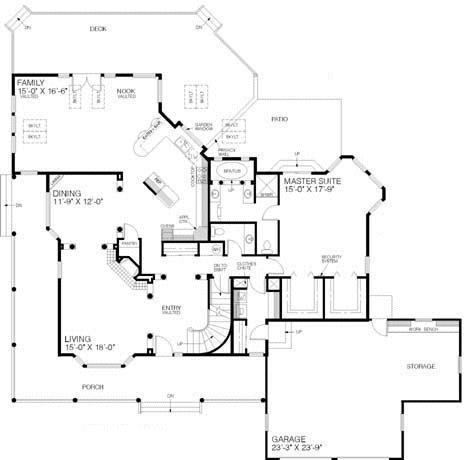 Main Floor Plan for House Plan #160313