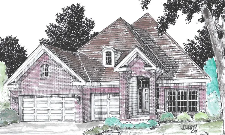 Full Rendering for House Plan #243702