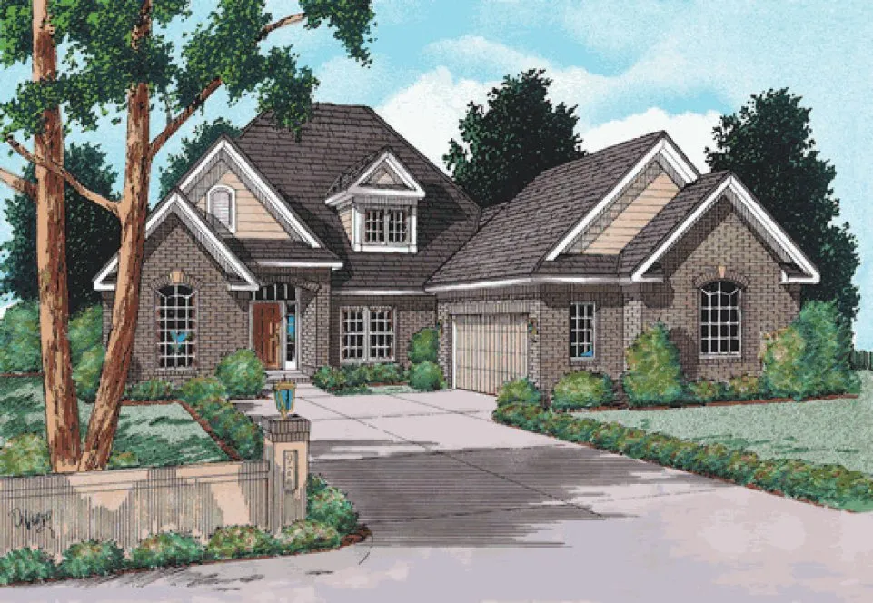 Full Rendering for House Plan #247382